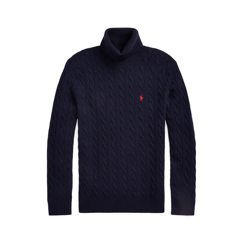 PRL Cable Wool-Cashmere Roll neck Jumper/Pulover 710876836005