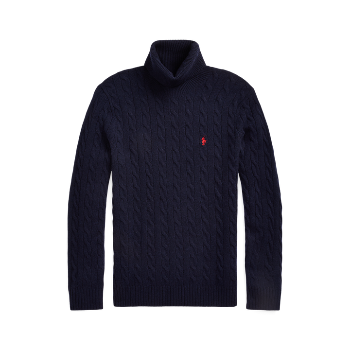 PRL Cable Wool-Cashmere Roll neck Jumper/Pulover 710876836005