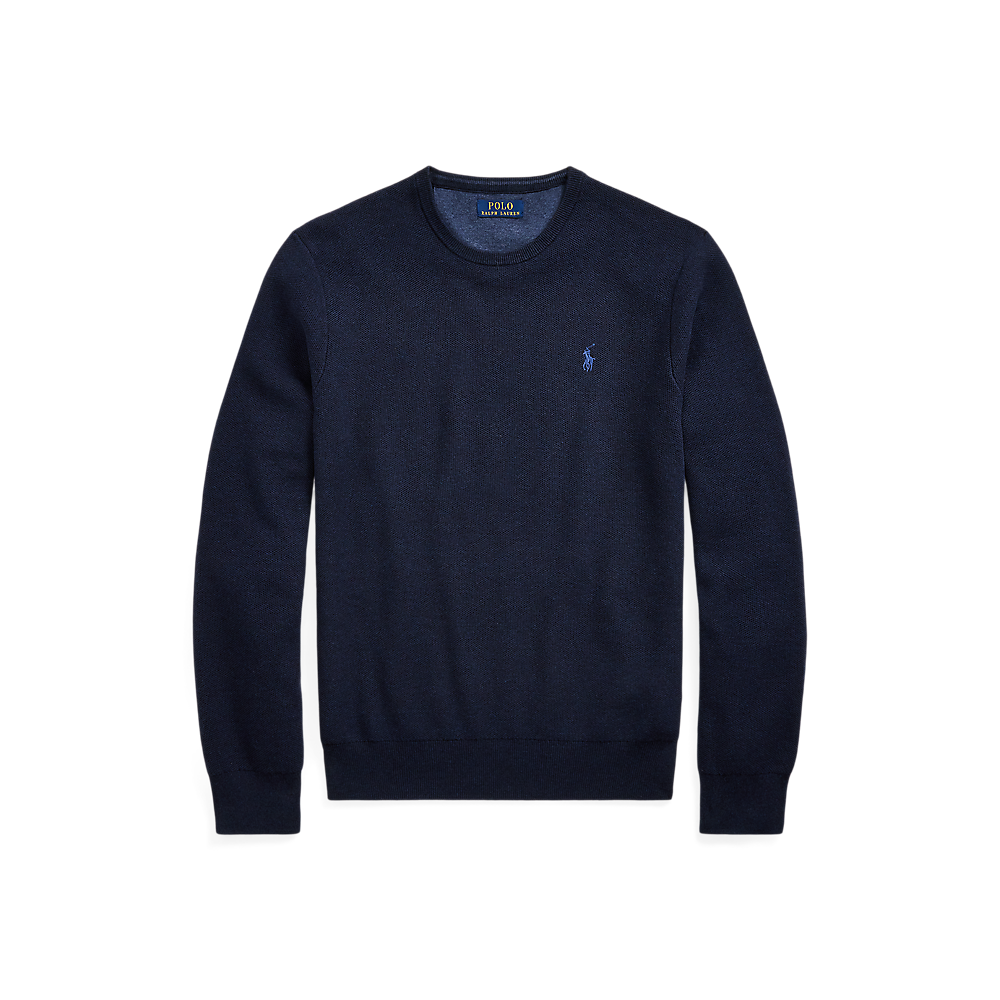 PRL Textured Cotton Crewneck Jumper/Pulover 710918163001