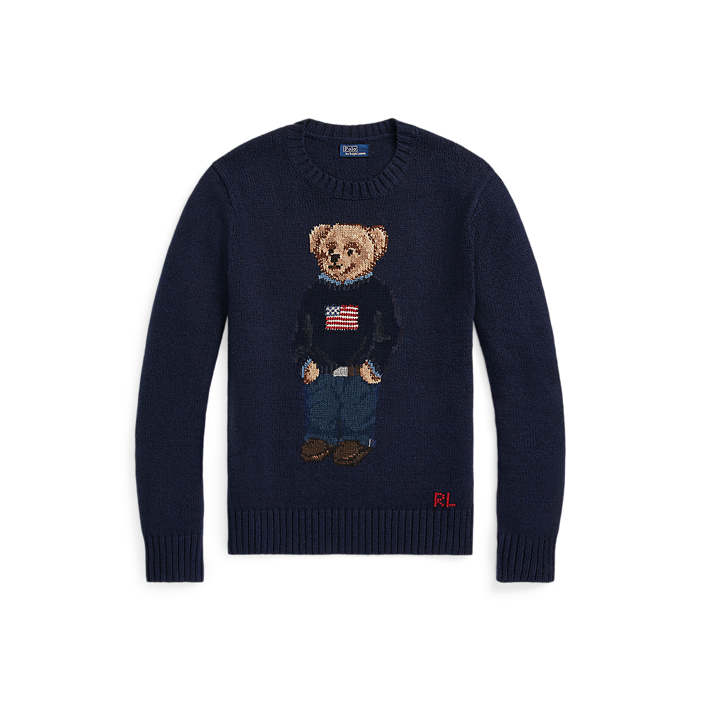 PRL Polo Bear Cotton-Linen Jumper/Pulover 211927070001