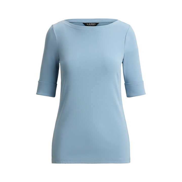 LRL Stretch Cotton Boatneck T-Shirt/Majica 200654963201