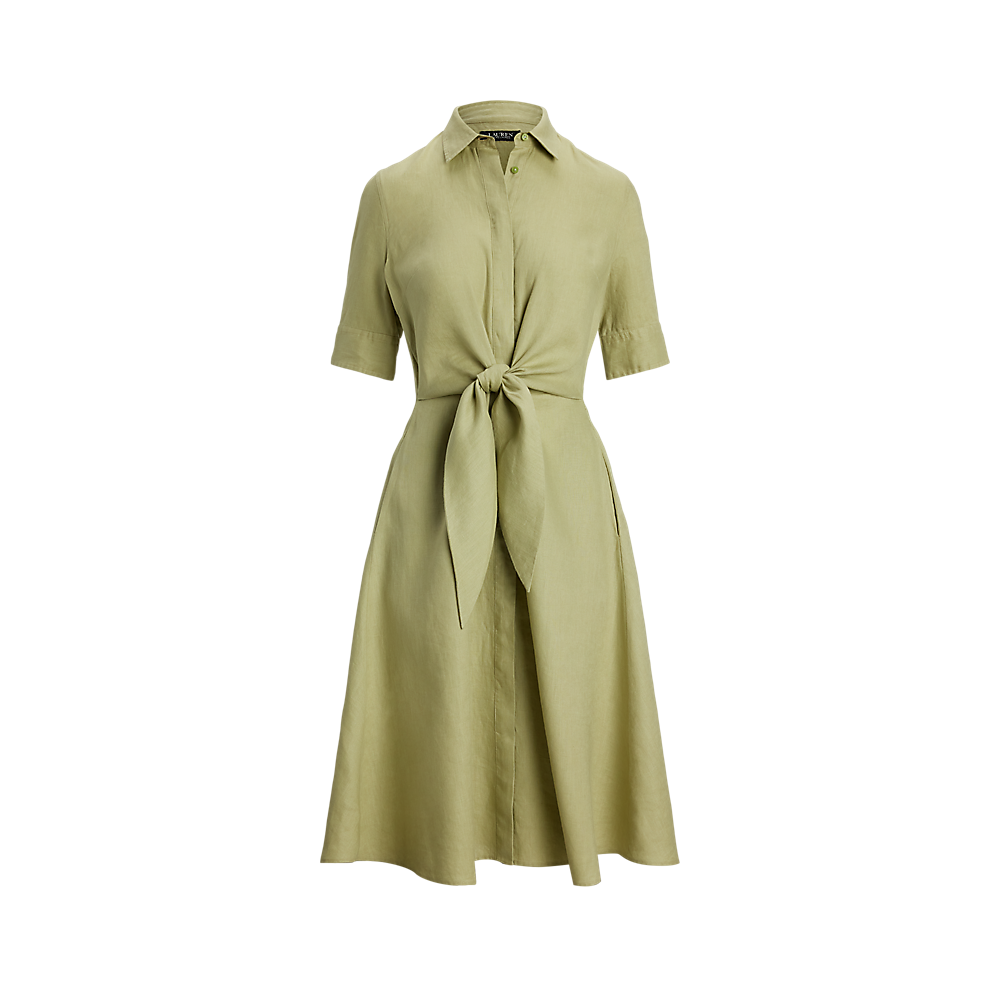 LRL Tie-Front Linen Shirtdress/Haljina 200905667015