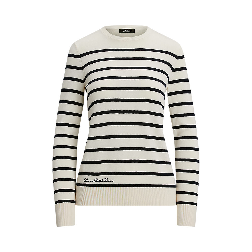 LRL Striped Cotton-Blend Jumper/Pulover 200957433002