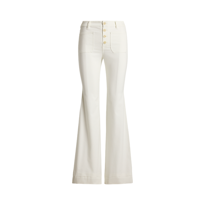 LRL Stretch Cotton Canvas Wide-Leg Trouser/Hlače 200957444001