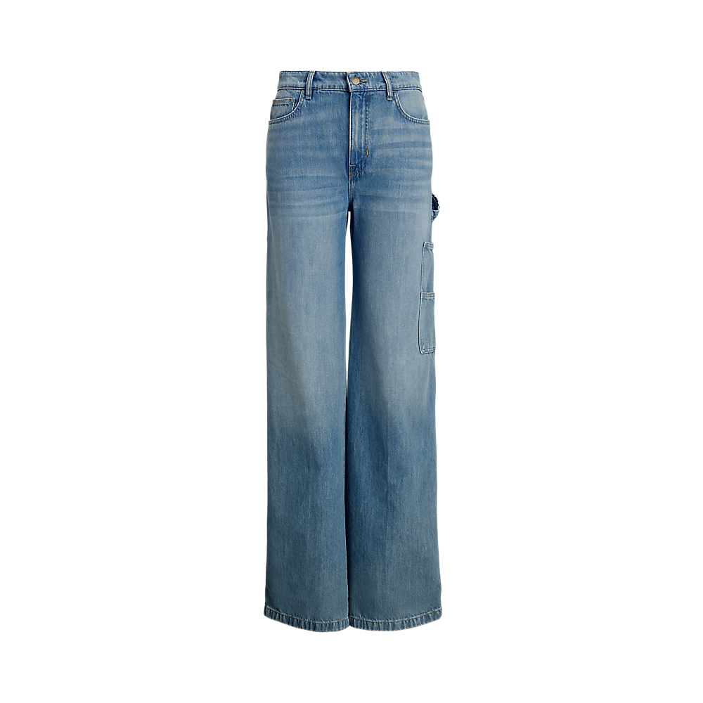 LRL High-Rise Wide-Leg Carpenter Jean/Traperice 200957690001