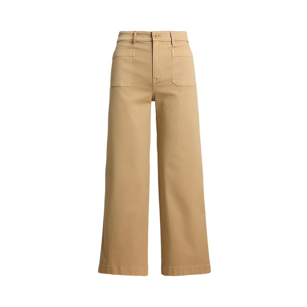 LRL Stretch Chino Wide-Leg Cropped Trouser/Hlače 200973689003