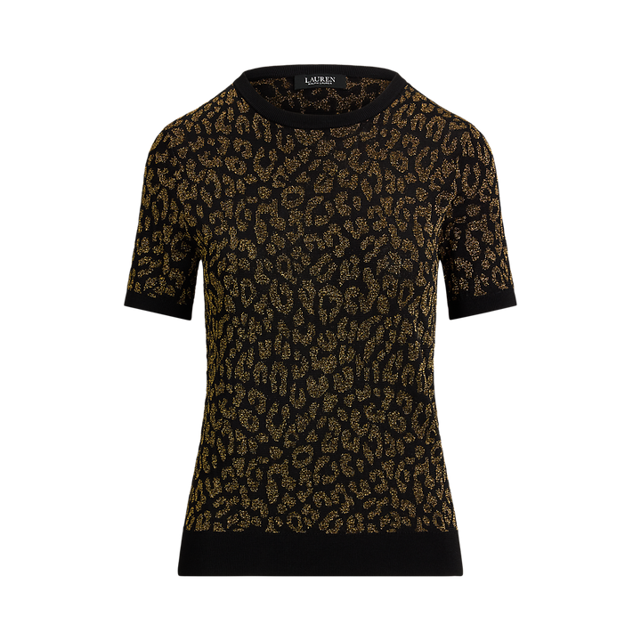 LRL Metallic Ocelot Short-Sleeve Jumper/Pulover 200979660001