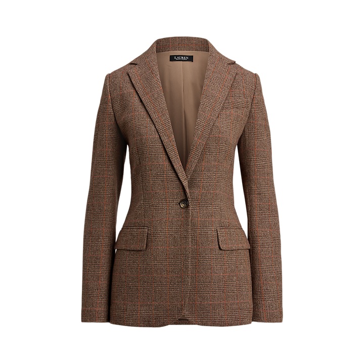 LRL Glen Plaid Cotton-Blend Blazer/Sako 200979819001