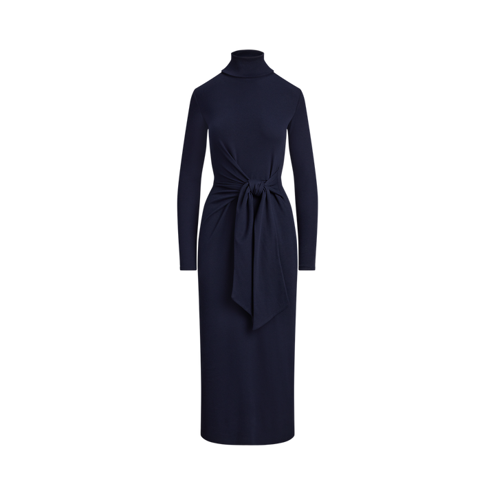 LRL Tie-Front Roll Neck Dress/Haljina 200980028001