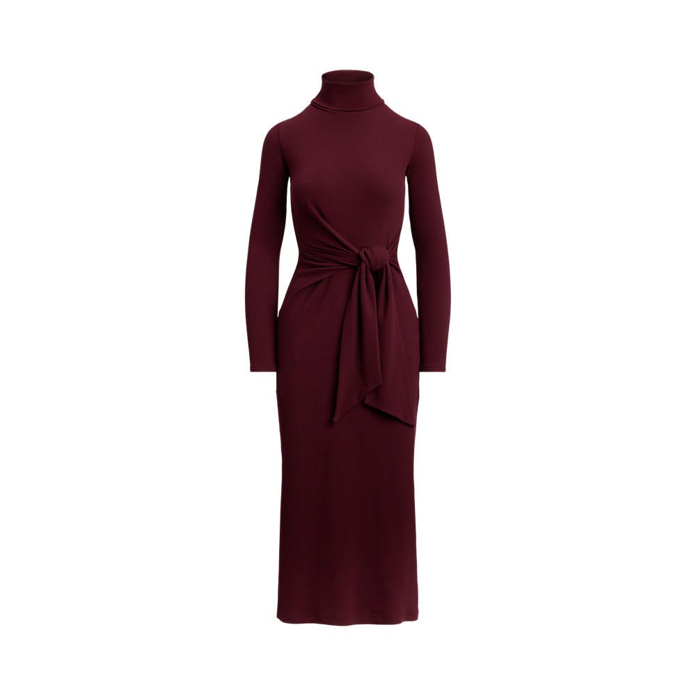 LRL Tie-Front Roll Neck Dress/Haljina 200980028006
