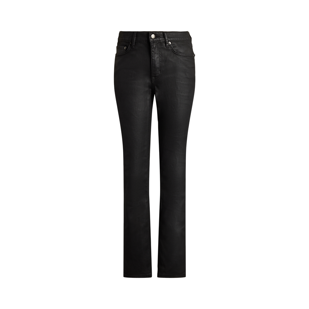 LRL Coated High-Rise Straight Ankle Jean/Traperice 200982610001