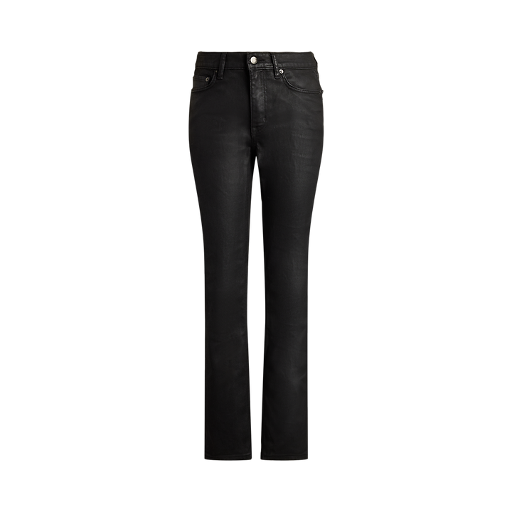 LRL Coated High-Rise Straight Ankle Jean/Traperice 200982610001