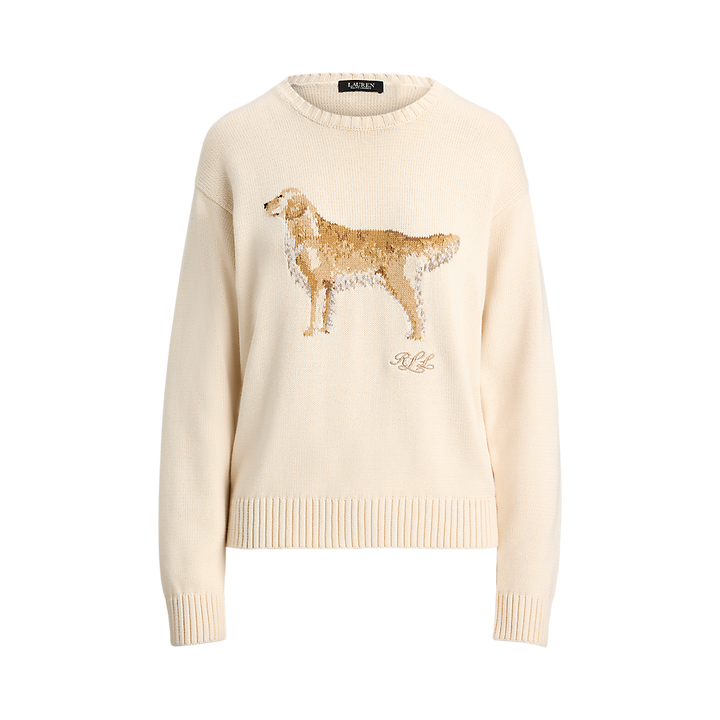 LRL Intarsia-Knit Golden Retriever Jumper/Pulover 200P02074001