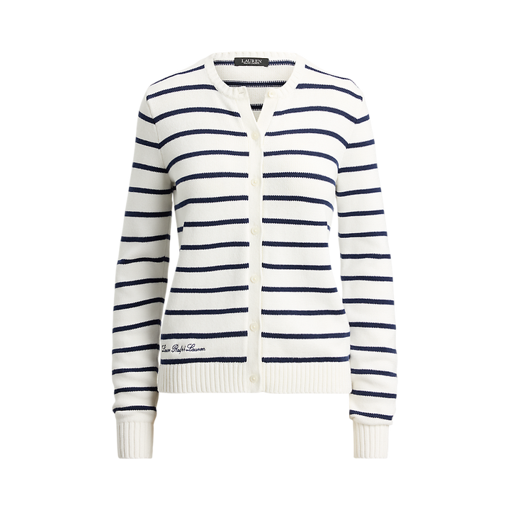 LRL Striped Cotton Cardigan/Pulover 200P03495001