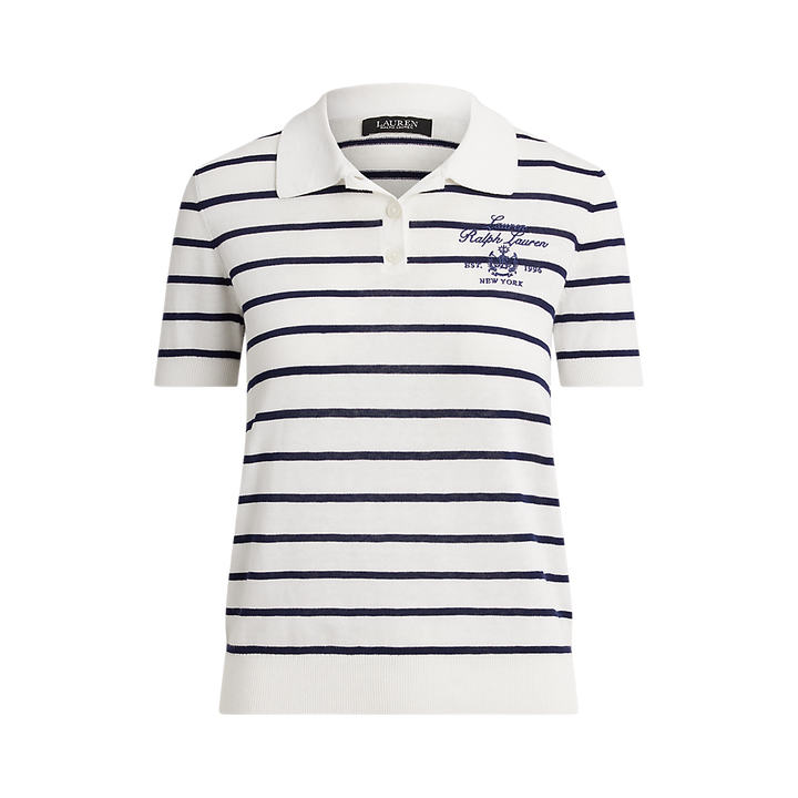 LRL Striped Cotton-Blend Polo Jumper/Pulover 200P03506001
