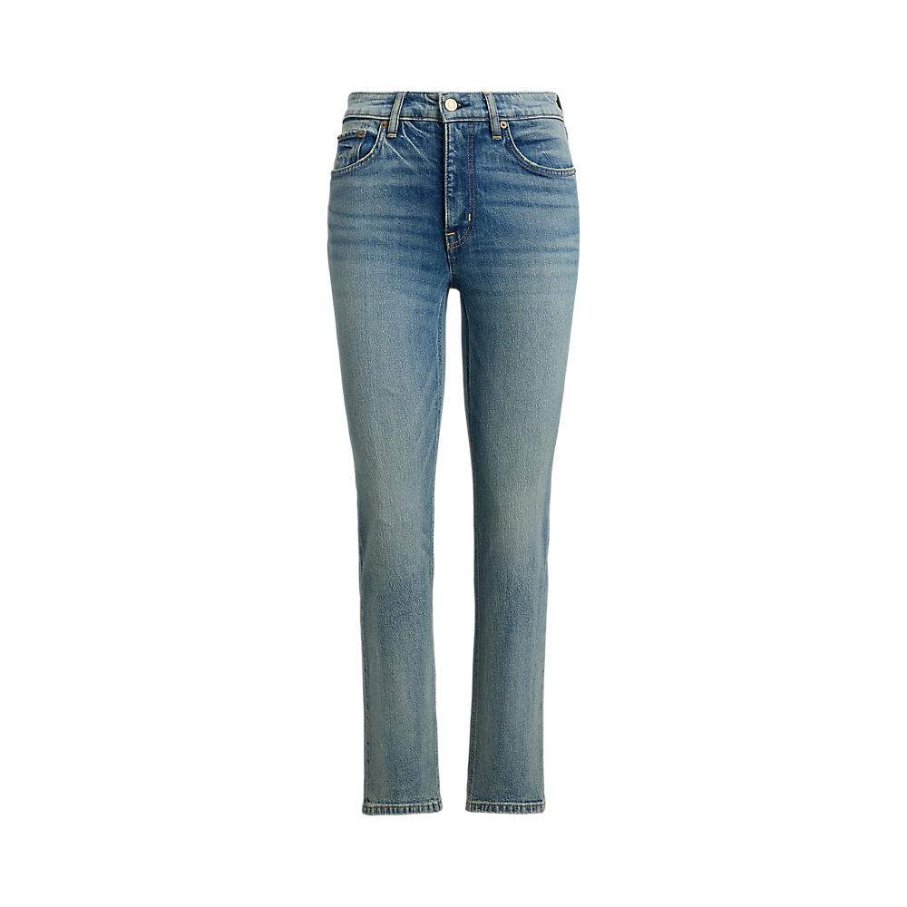 LRL High-Rise Straight Ankle Jean/Traperice 200P03646001