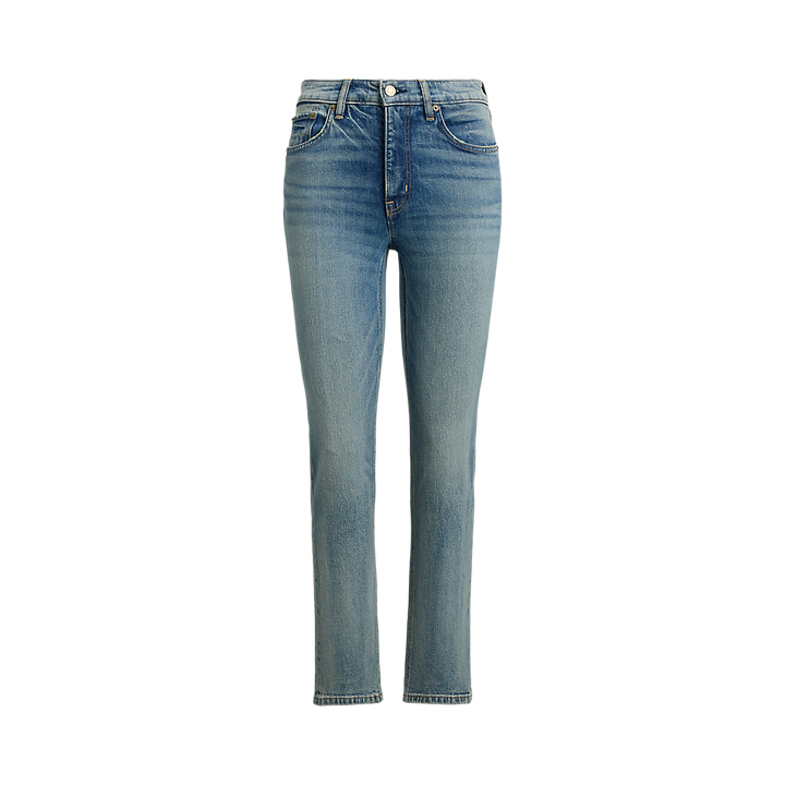LRL High-Rise Straight Ankle Jean/Traperice 200P03646001