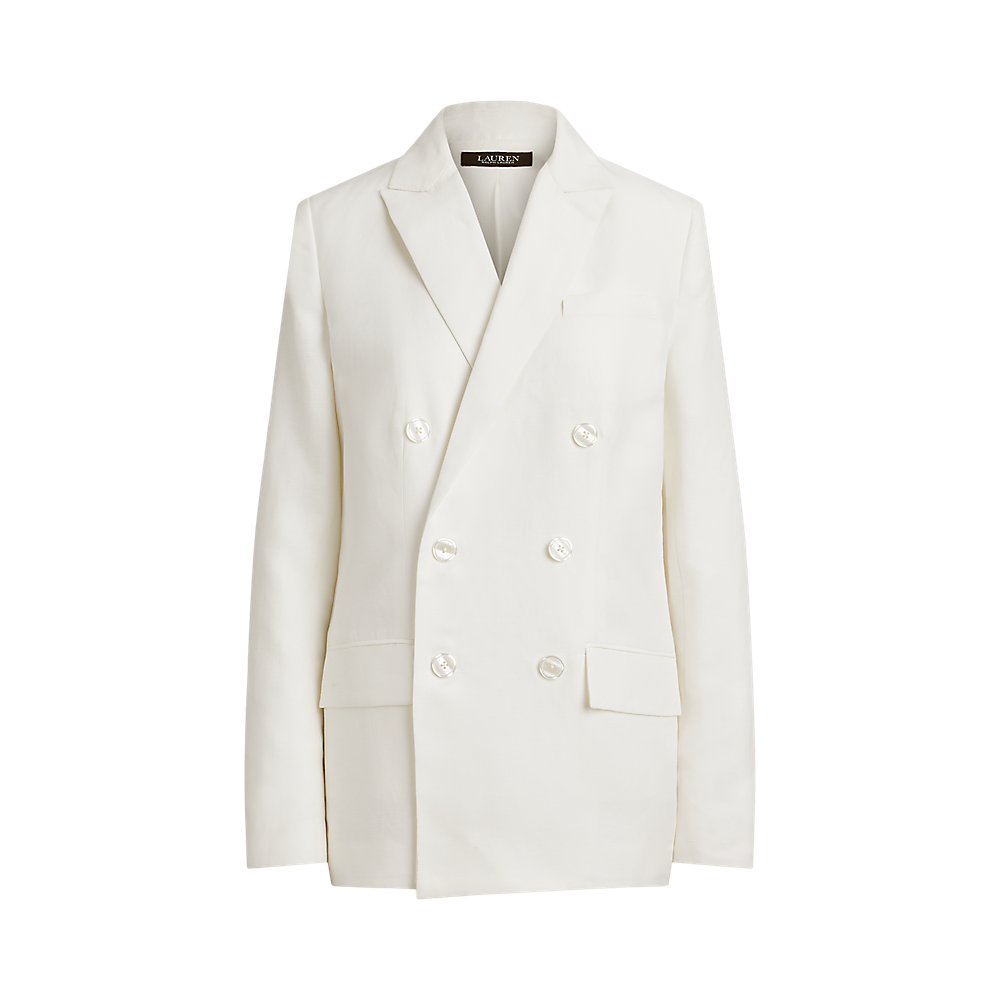 LRL Double-Breasted Linen-Blend Twill Blazer/Sako 200P03657001