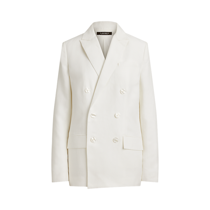 LRL Double-Breasted Linen-Blend Twill Blazer/Sako 200P03657001