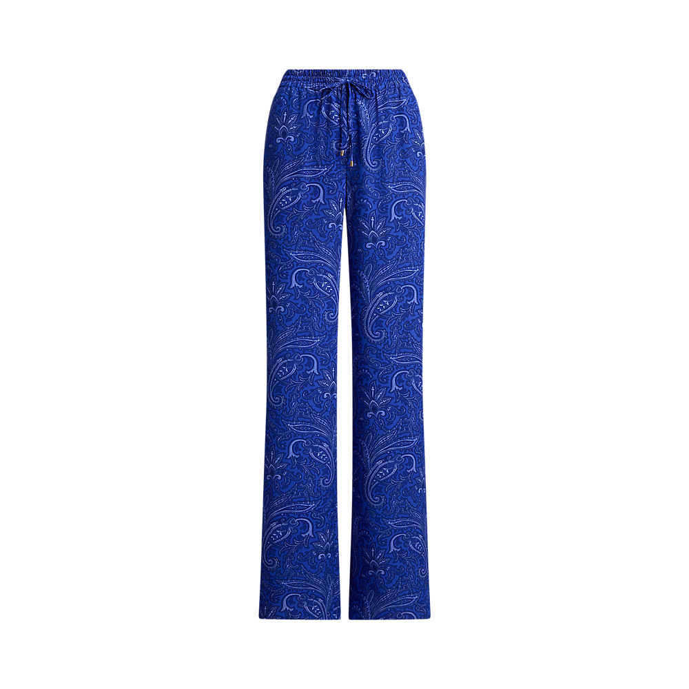 LRL Paisley Crepe Wide-Leg Trouser/Hlače 200P03695001