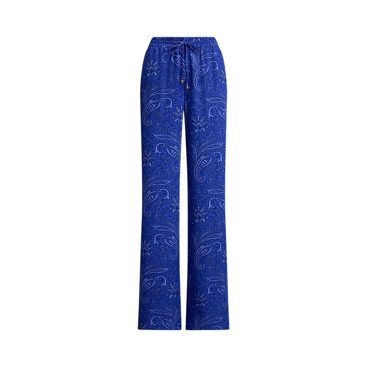LRL Paisley Crepe Wide-Leg Trouser/Hlače 200P03695001