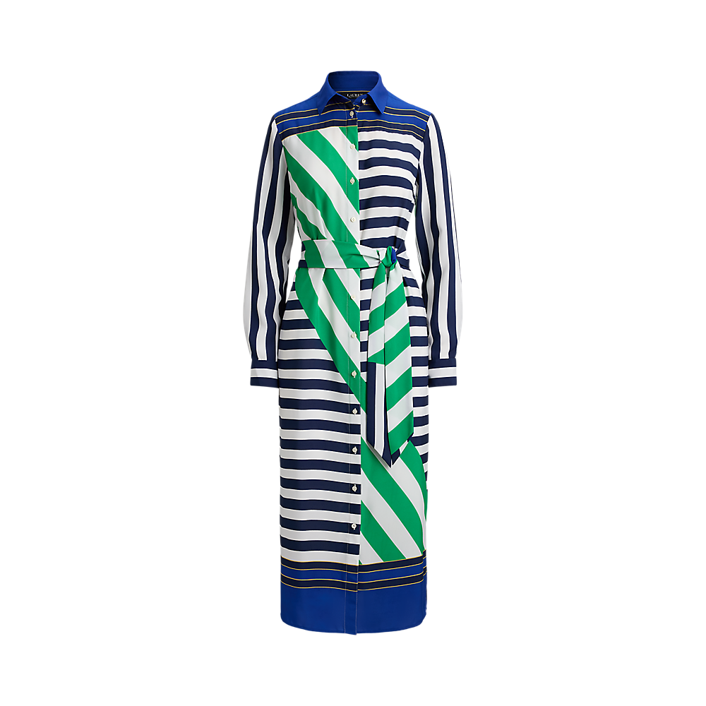 LRL Striped Crepe Shirtdress/Haljina 200P03700001