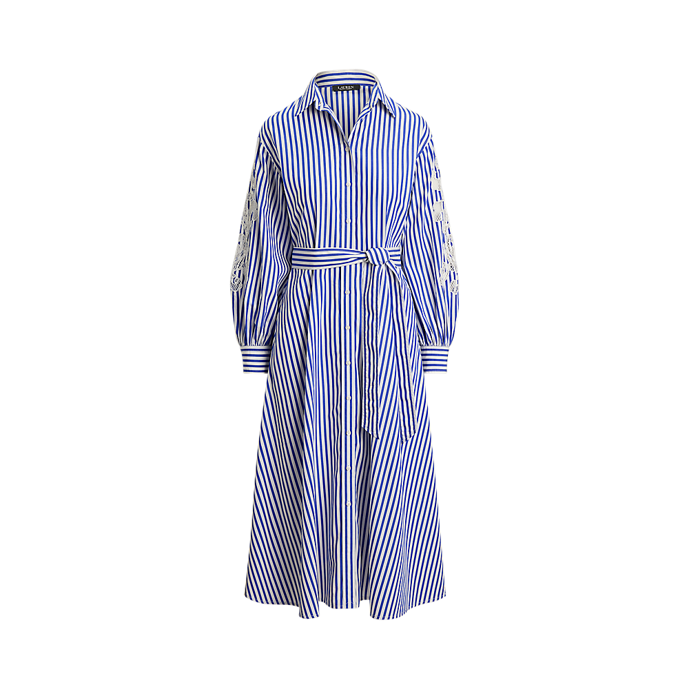 LRL Striped Eyelet Broadcloth Shirtdress/Haljina 200P03711001