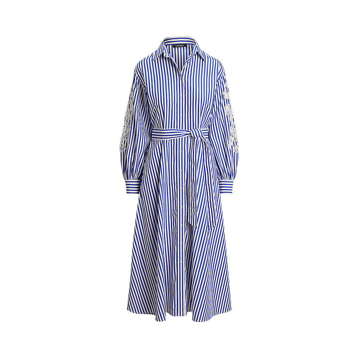 LRL Striped Eyelet Broadcloth Shirtdress/Haljina 200P03711001
