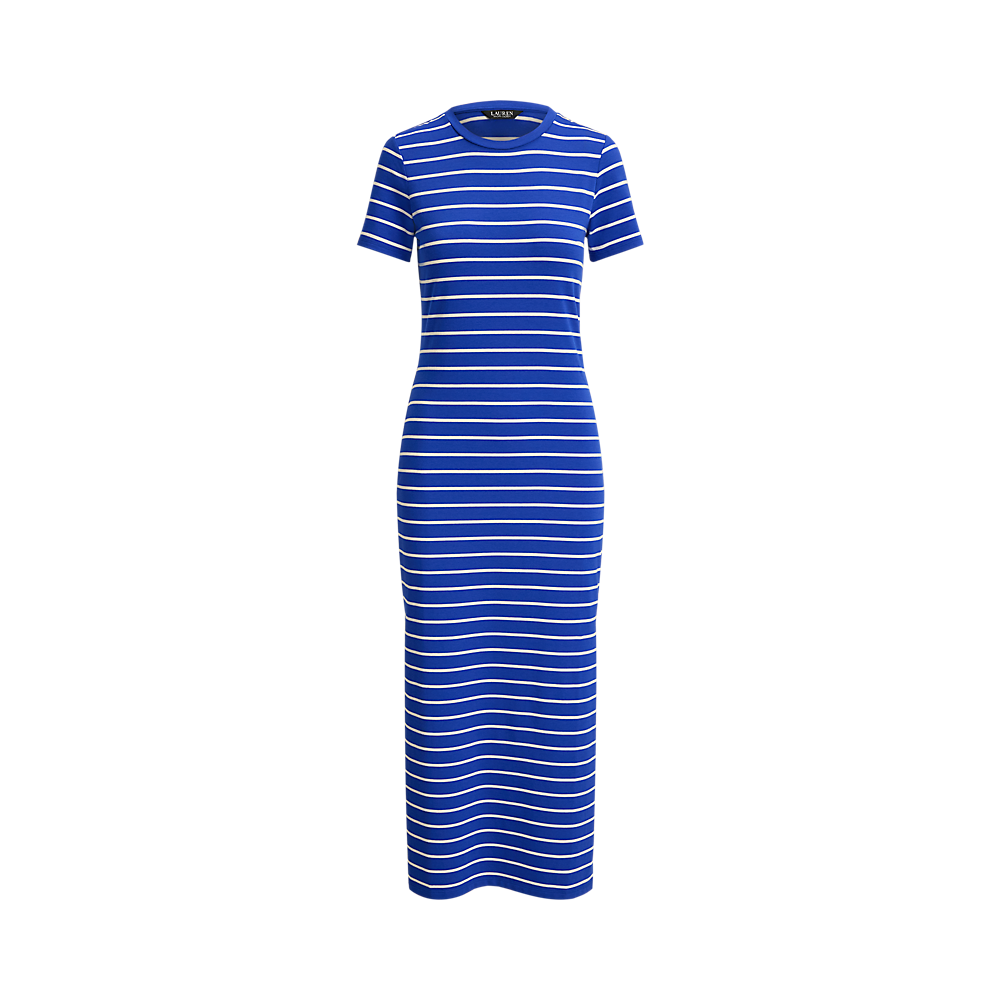 LRL Striped Cotton-Blend Jersey Tee Dress /Haljina 200P03768001