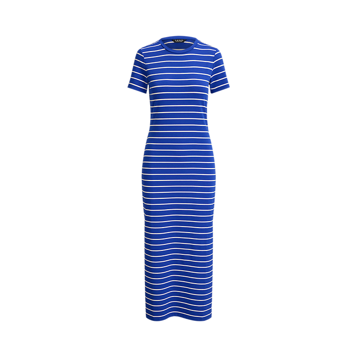 LRL Striped Cotton-Blend Jersey Tee Dress /Haljina 200P03768001
