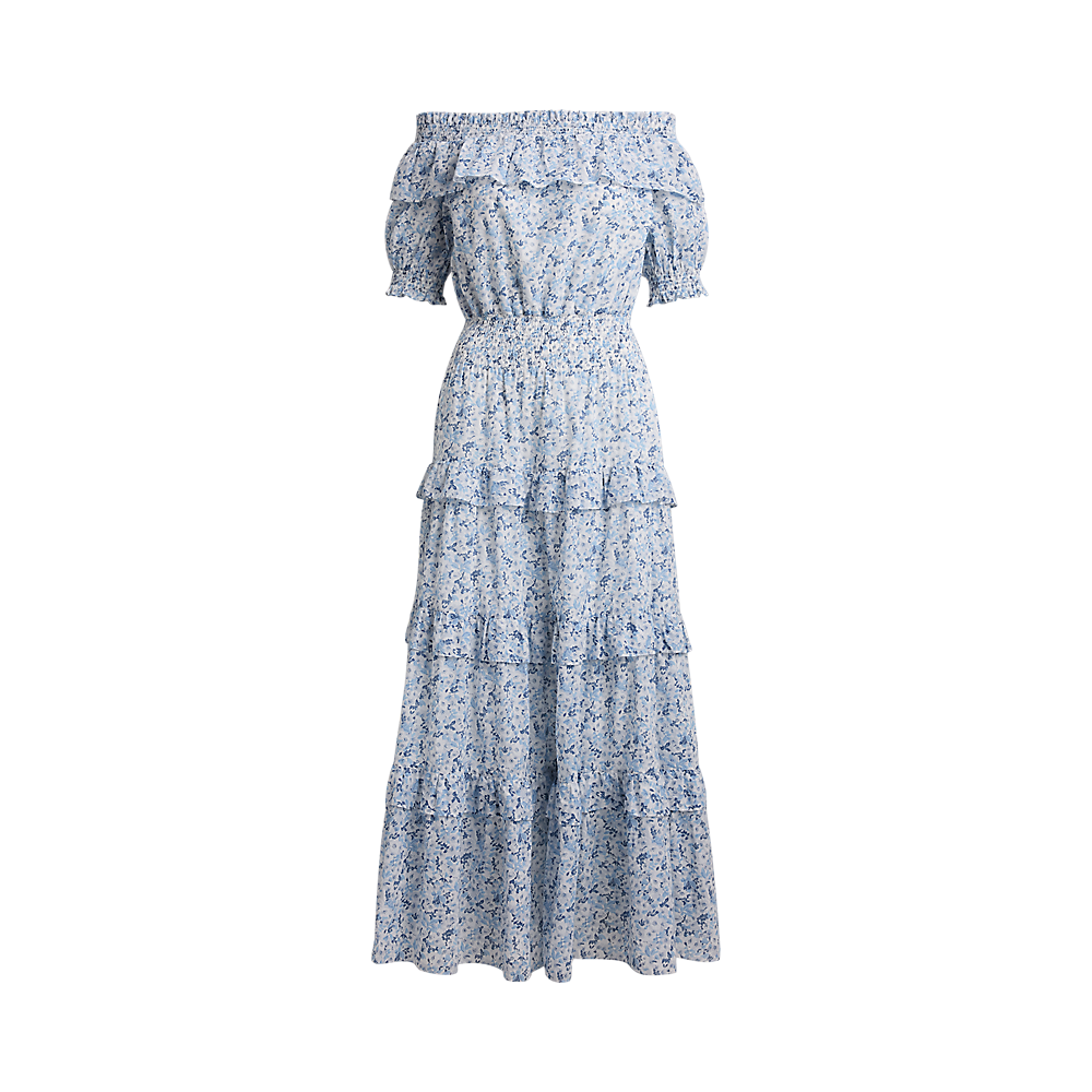 LRL Floral Voile Off-the-Shoulder Dress /Haljina 200P08959001
