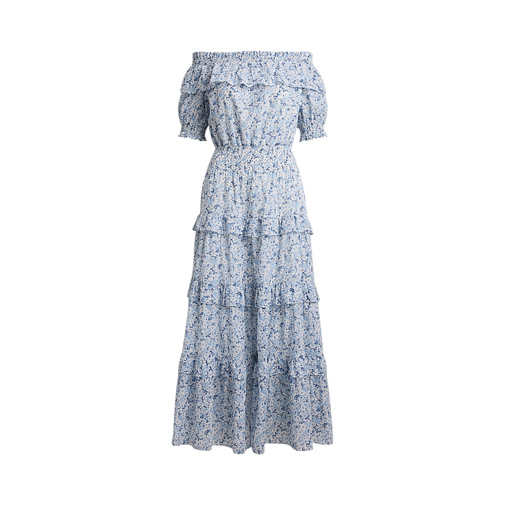 LRL Floral Voile Off-the-Shoulder Dress /Haljina 200P08959001