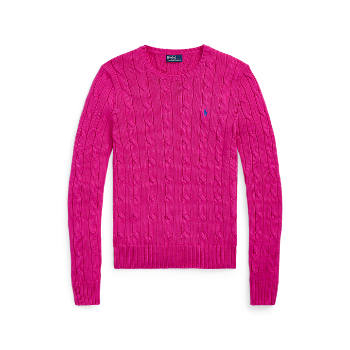 PRL Cable-Knit Cotton Crewneck Jumper/Pulover 211891640025