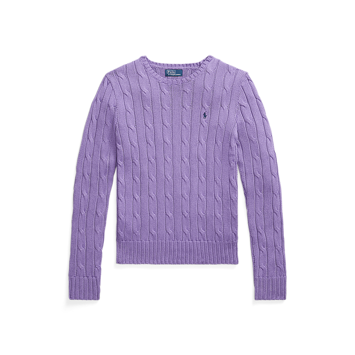 PRL Cable-Knit Cotton Crewneck Jumper/Pulover 211891640028