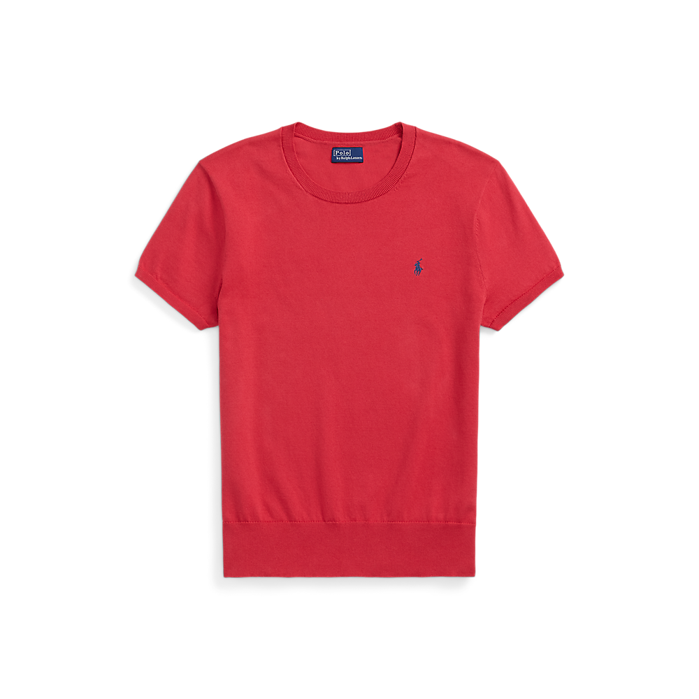 PRL Cotton-Blend Short-Sleeve Jumper/Pulover 211891673024