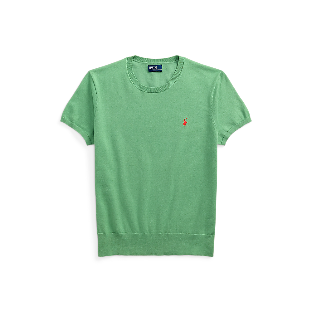 PRL Cotton-Blend Short-Sleeve Jumper/Pulover 211891673027