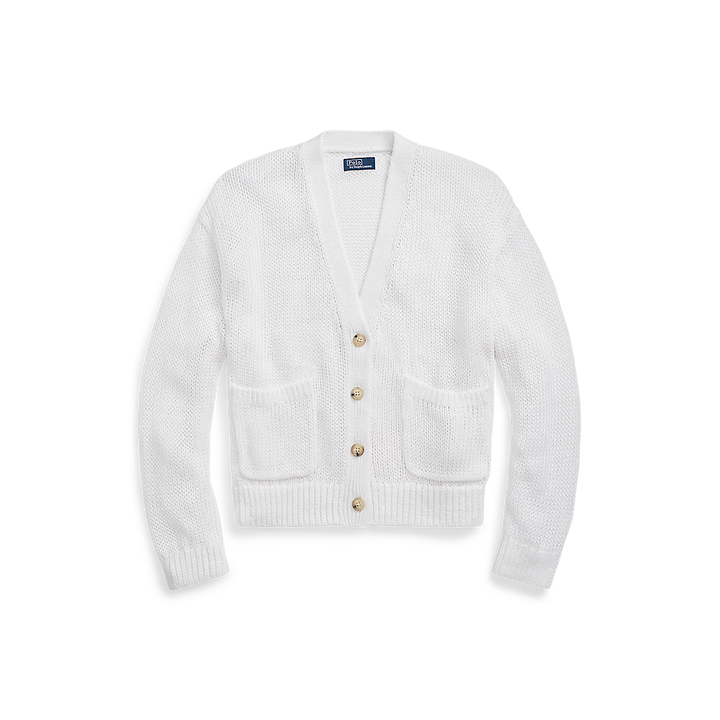 PRL Linen-Blend V-Neck Cardigan/Pulover 211906074003