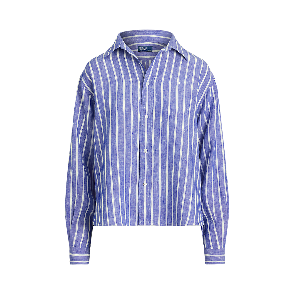 PRL Wide Cropped Gingham Linen Shirt/Košulja 211935130005