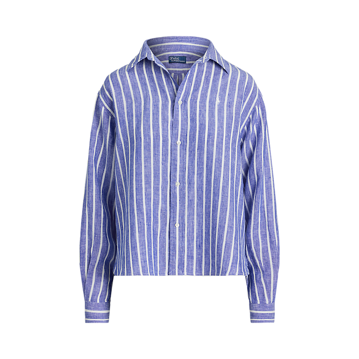 PRL Wide Cropped Gingham Linen Shirt/Košulja 211935130005