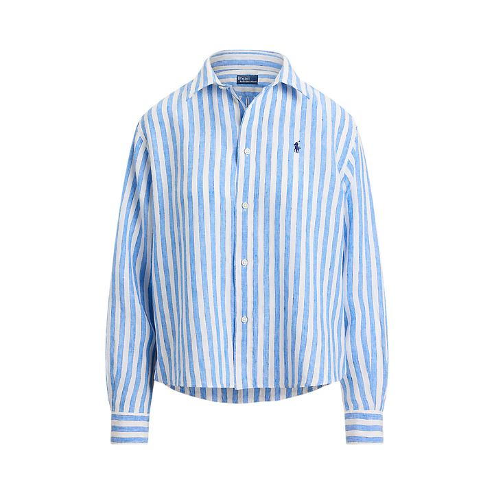 PRL Wide Cropped Gingham Linen Shirt/Košulja 211935130500