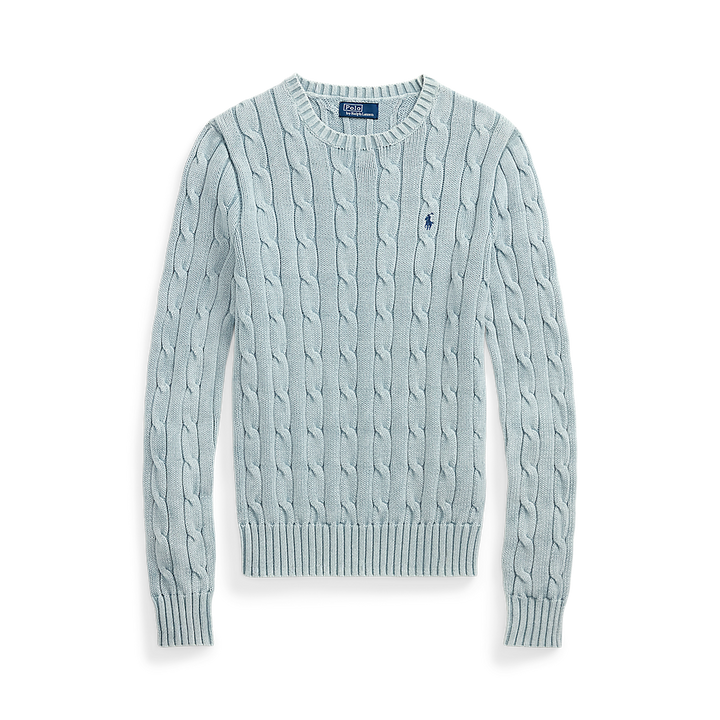 PRL Cable-Knit Cotton Crewneck Jumper/Pulover 211935303009