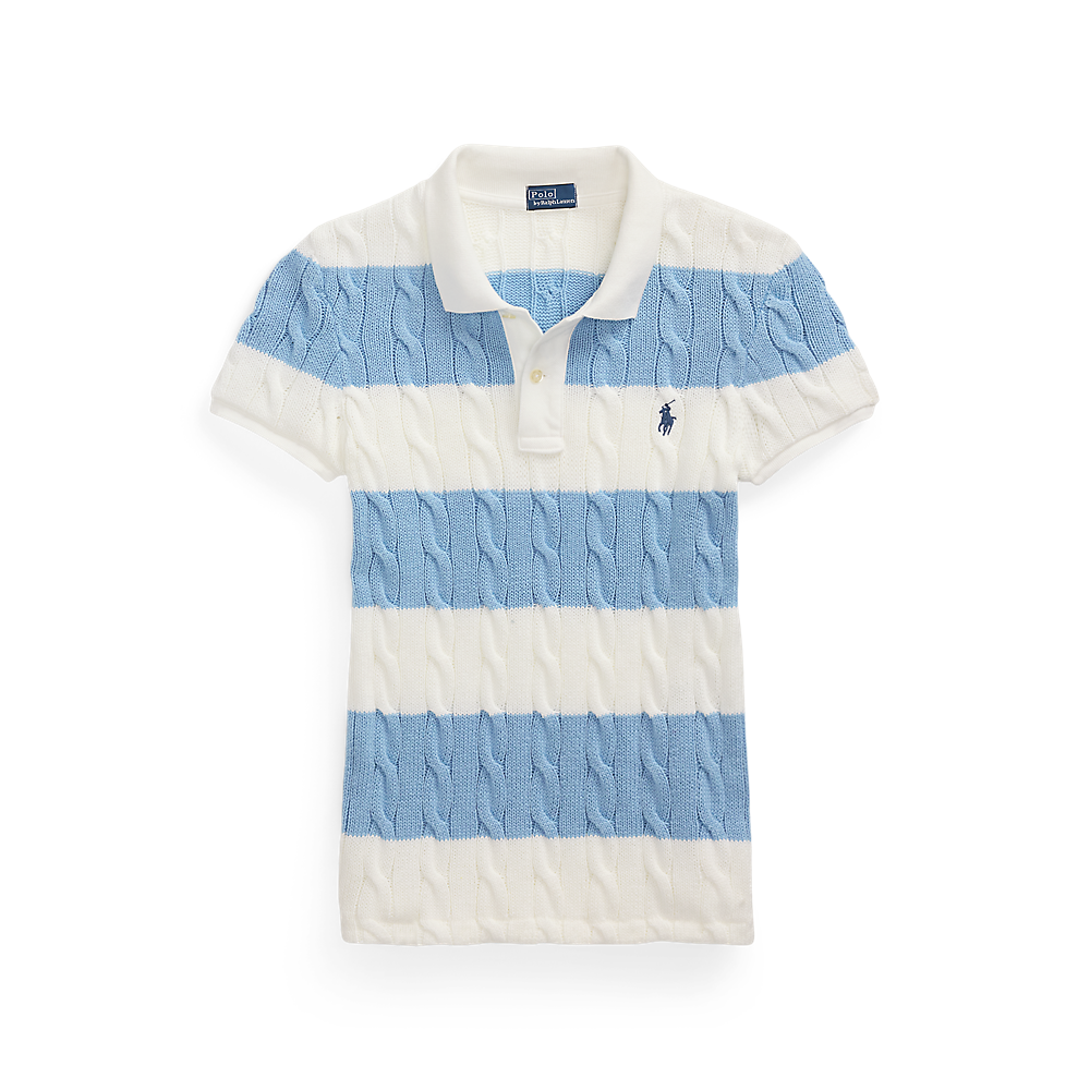 PRL Slim Fit Cable-Knit Polo Shirt/Polo majica 211943043011