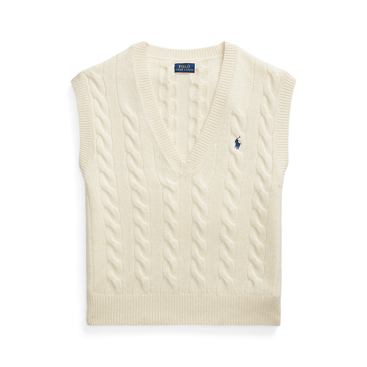 PRL Cable-Knit Cashmere Sleeveless Jumper/Pulover 211949994002