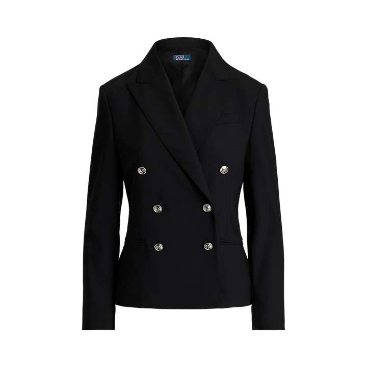 PRL Double-Breasted Stretch-Wool Blazer/Sako 211952571001