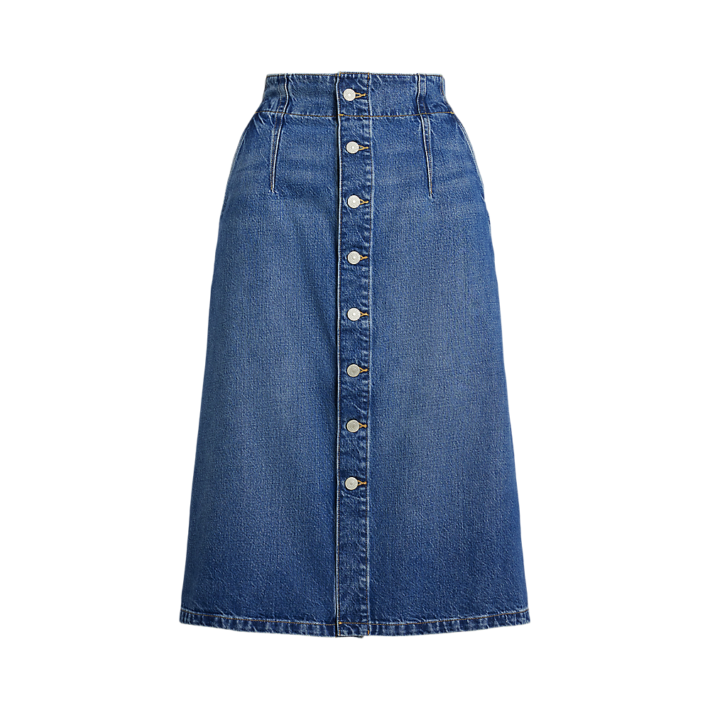 PRL Denim A-Line Midi Skirt/Suknja 211959036001