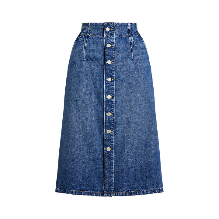 PRL Denim A-Line Midi Skirt/Suknja 211959036001