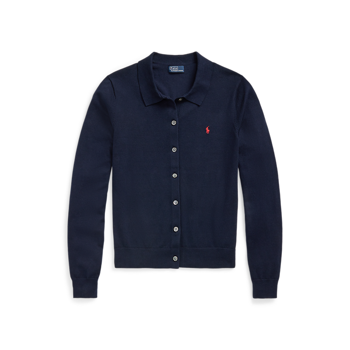 PRL Cotton-Blend Polo Cardigan/Pulover 211959285001
