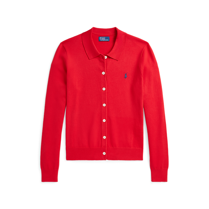 PRL Cotton-Blend Polo Cardigan/Pulover 211959285002
