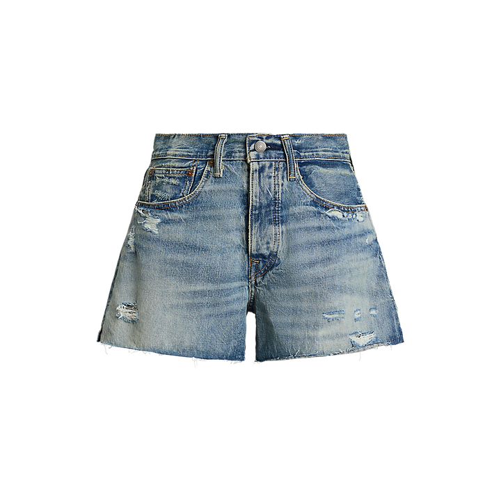 PRL Distressed-Hem Denim Short/Bermude 211963529001