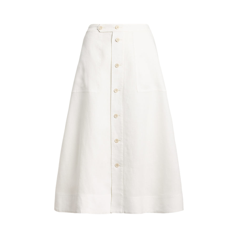 PRL Buttoned Linen A-Line Skirt/Suknja 211965030001